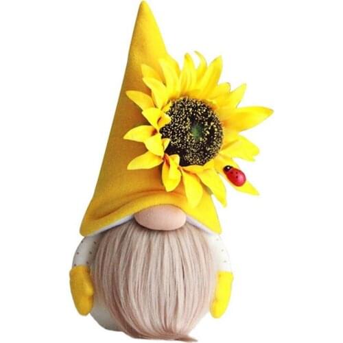 Fashion Cartoon Fairy Tale Character Dolls Home Decoration Cool Bee Section Faceless Doll Dwarf Cute Sunflower Bee Elf Goblin