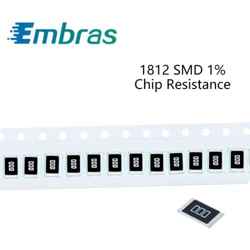 100Pcs 1812 SMD Resistor Set 1% Tolerance 402R-30K 15K 16K 18K 20K 22K 24K 27K 30K 10 Ohm Electronic Components DIY Assorted Kit