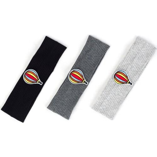 New Cute Baby Boys Girls Cotton Balloon Patch Ribbed Headbands Soft Kids Childs Girls Hairbands Hair Accessories School Gifts