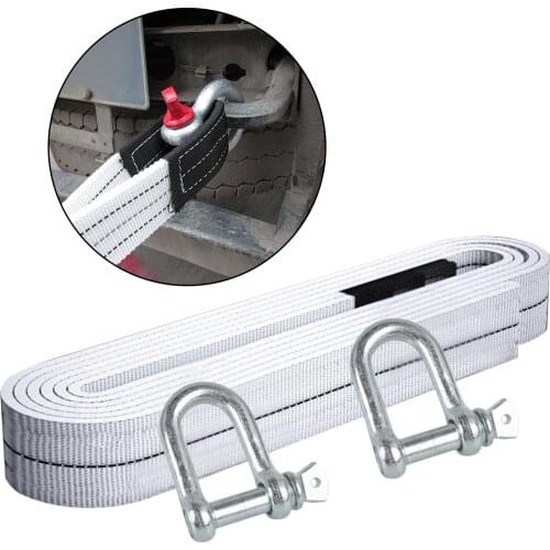 Durable High Strength Trailer Winch Strap (Up To 6 Ton) 5 Meters Towing Ropes Car Recovery Belt for Car Trailer Equipment