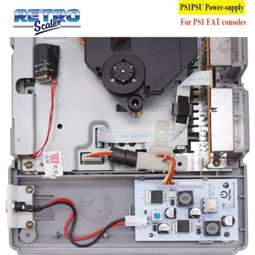 RetroScaler Rev 2.0 PS1PSU Power Supply for Replacing PS1 Fat Consoles Original Power Supply