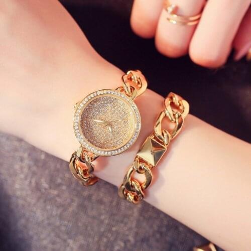 Luxury Brand Full Diamond Womens Watch Waterproof Watch Stainless Steel Dress Women Watch Quartz Wrist Watches Zegarki Damskie