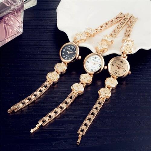 Luxury Crystal Women Bracelet Watches Rose Gold Casual Simple Ladies Watch Fashion Womens Quartz Wristwatch Reloj Mujer Clock