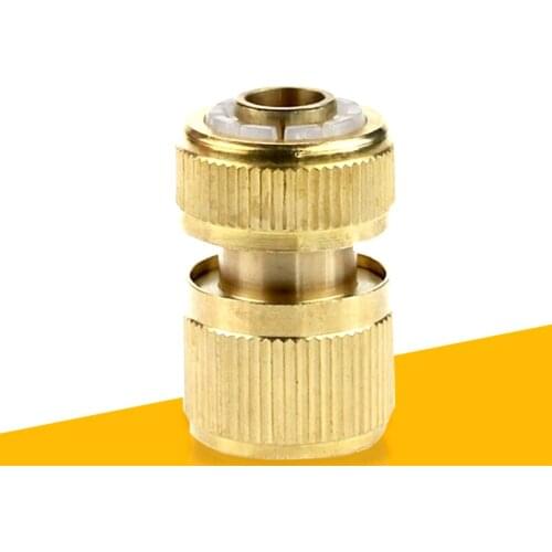 Hose Connector Quick Connector Pure Copper Water Joint 4 Points Quick Connect Water Pipe Joint