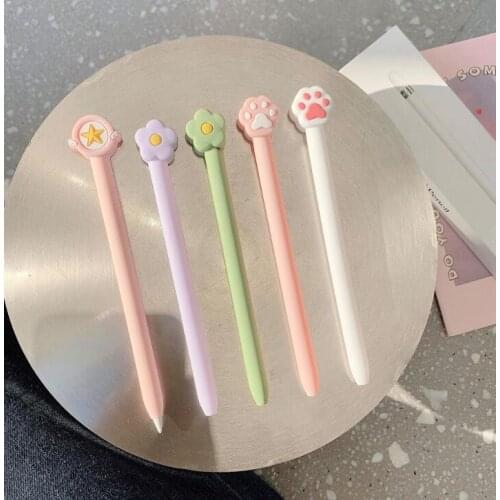 Cute Cartton For Apple Pencil 1 2 Pen Case Cover for iPad Pencil Bag Non-slip Protection Silicon For Apple Pencil 2 1 Sleeve