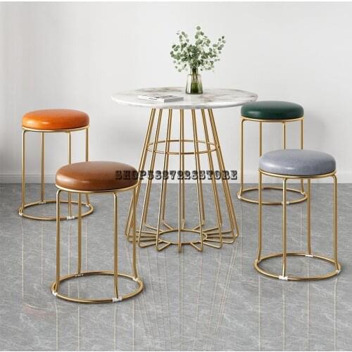 Nordic Dining Chair Light Luxury Stool Back Home Modern Simple Chair Dining Table Chair Leisure Iron Net Red Makeup Chair