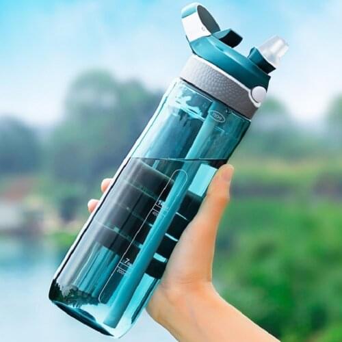 750ml Tritan Outdoor Water Bottle with Straw Sports Bottles Hiking Camping Plastic drink bottle BPA Free