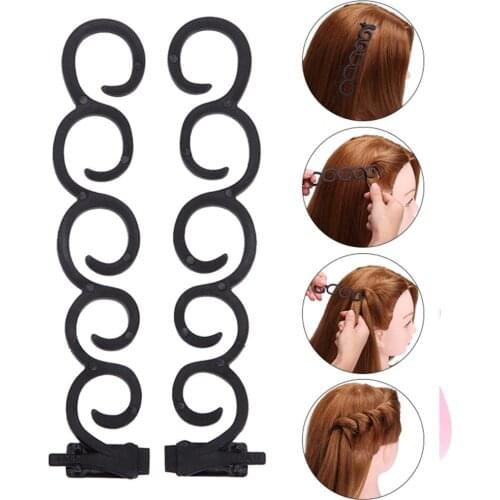 Lady French Hair Braiding Tool Magic Hair Twist Styling Clip Braider Roller Bun Maker DIY Hair Band Accessories hair tools