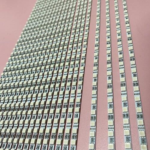 10pcs 4MM 3535 Slim LED RGB Bar Light DC12V 15W 50CM FPBC 60leds Narrow LED Hard Rigid Strip Led Car Truck Atmosphere Strip