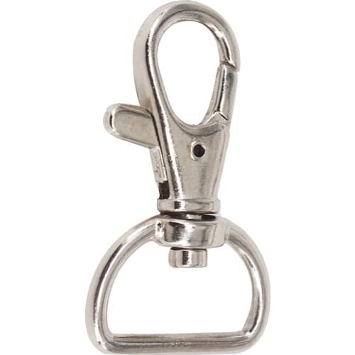 100piece 42mm*24mm Silver Plated Metal Trigger Snap Swivel Hardware Hook Clasp Sewing Supplies for Bag Key Ring K455