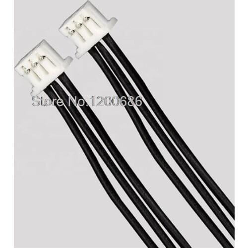 15CM 10 Set JST 1.25mm Pitch Male Connector Wire Long 3 Pin Forward and reverse connection of 1.25-3P terminal harness 28AWG