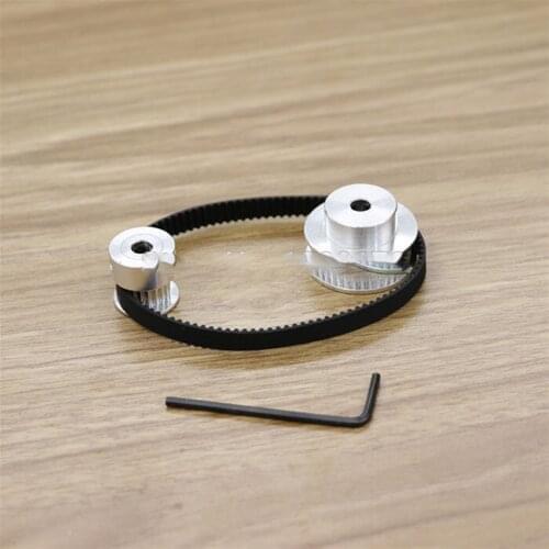 20 Teeth 40 Teeth Timing Belt Pulley GT2, Reduction 1:2/2:1, Belt Width 6mm, Bore 5mm