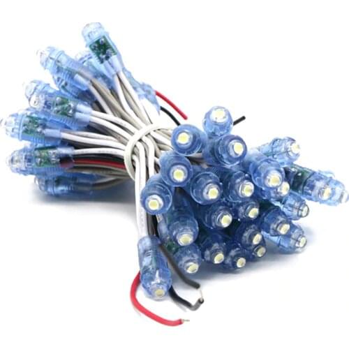 50PCS LED String lights 9mm Single Color Pixel Modules DC5V IP67 Waterproof Point Lights For Advertisement Letters