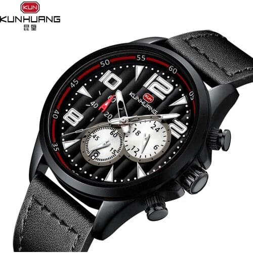 Hot Sport Watch Mens Multifunctional Waterproof Luminous Quartz Watch Large Dial Watches Military Watches for Men Watches Gifts