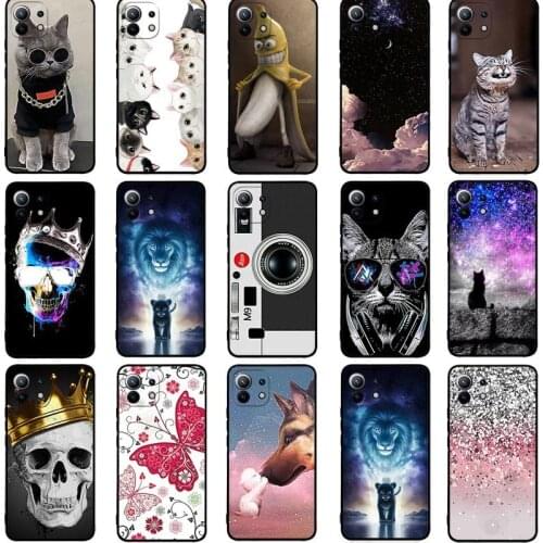 For Xiaomi Mi 11 Lite Case Phone Cover Soft Silicone Case for Xiaomi Mi 10S Case TPU Bumper for Xiaomi Mi 11 Pro Ultra Coque