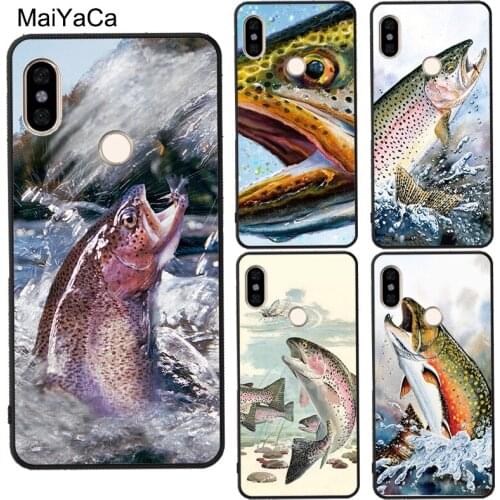 Trout Fishing For Redmi Note 9 Pro 8 8T 9S 9C 9A For Mi Note 10 Lite Mi 9T Pro A3 Case For POCO X3 NFC