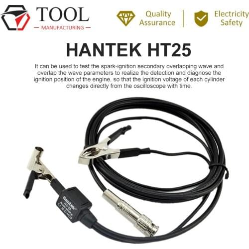 Hantek HT25 Cleqee P80 Secondary Automotive Oscilloscope Probe HT25 2.5 meters Ignition Capacitive decay of up to 10000:1 HT25