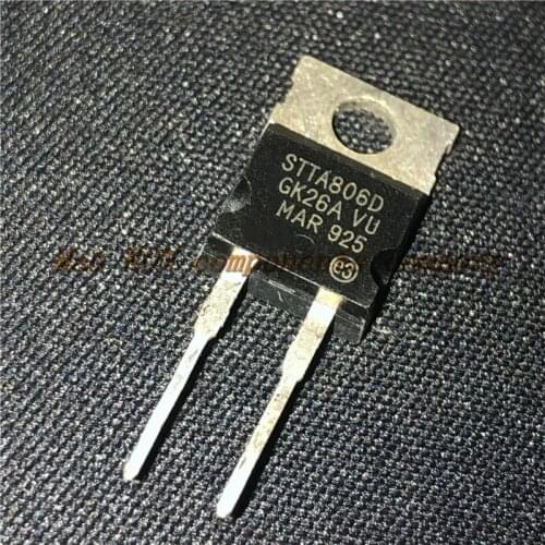 5PCS/LOT STTA806D TO-220 8A 600V Schottky diode Brand new original