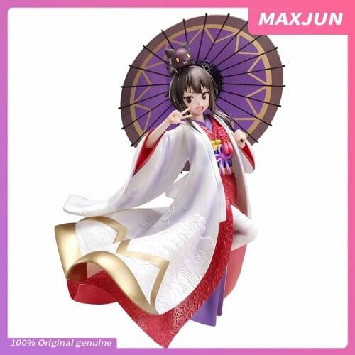 MAXJUN Original Anime Figure Konosuba Megumin Kawaii 22cm PVC Bai Wugou Figure Model Toys Kono Subarashii Sekai Ni Shukufuku O