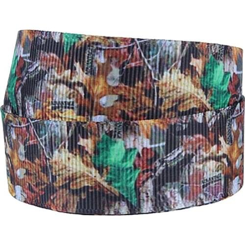 FLRA Ribbon (50yards/lot)FLORA Ribbons new arrival Camo real tree grosgrain ribbon