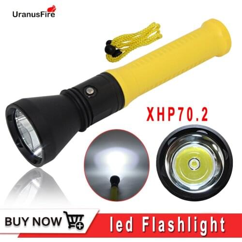 Xhp70.2 led flashlight diving torch lantern 4200LM waterproof high power underwater hunting XHP70 dive torch lamp torch