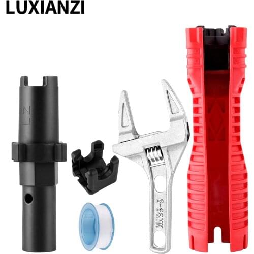 LUXIANZI Basin Flume Wrench 16in1Kitchen Sink Bathroom Faucet Repair Wrench Assembly Plumbing Installation faucet Tool