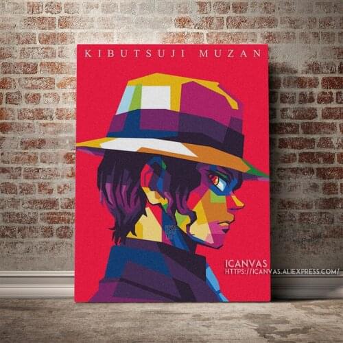 Kibutsuji Muzan Pop style art Decoration Prints Home Decor Canvas Living Kids Room Bedroom Painting Wall Art Studio Poster