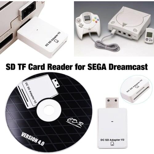 For Sega DC Card Reader With CD For SEGA DC Dreamcast TF Card MicroSD/DC Card Reader For Dreamshell V4.0 Game Console