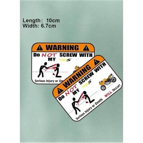 KODASKIN Motorcycle Cheap 2D Creative Warning Sticker Decal for F800S F800ST S1000RR R1200ST