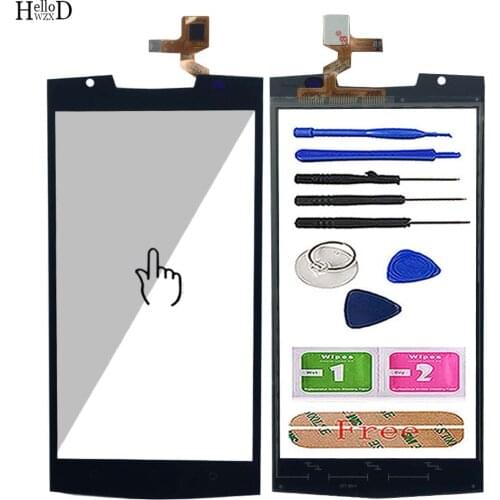 5.5'' Mobile Phone Touch Screen For Oukitel K10000 Pro Touch Screen Digitizer Panel Sensor Front Glass Tools 3M Glue
