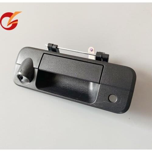 New outer rear tailgate trunk handle for toyota pickup tundra 07-13 with key and camera type black 69090-0c051