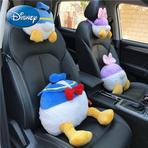 Disney Donald Duck Car Headrest Car Neck Pillow Support Pair of Seat Lumbar Support Car Cervical Spine Dedicated cartoon