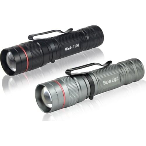 MINI Portable Q5 Flashlight Outdoor Lights 3 Modes(High - Low - Strobe) Zoomable Lantern Camping Cycling Fishing Night Light