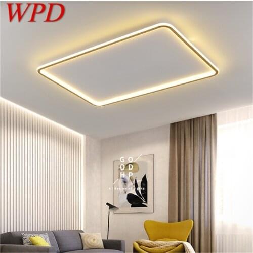WPD Ceiling Lights Gold Ultrathin Fixtures Contemporary Simple Lamps LED Home For Living Dinning Room