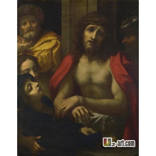 Canvas Prints (Christ presented to the People) by Correggio Wholesale modern oil painting prints on canvas for wall Religion-319