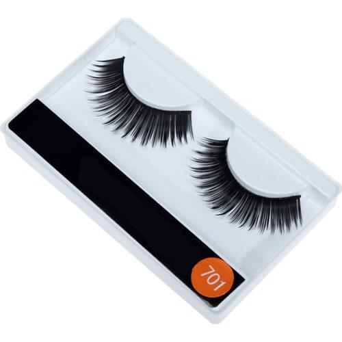 1 Pair Realistic Thick Fake Eyelashes Eye Makeup Women False Lashes Extension Black Mink Hair Eye Lashes Makeup Tools