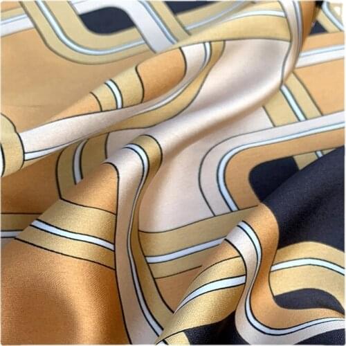 Width 59" Opaque Glossy Acetate Like Chiffon Fabric By The Half Yard For Dress Shirt Cheongsam Material