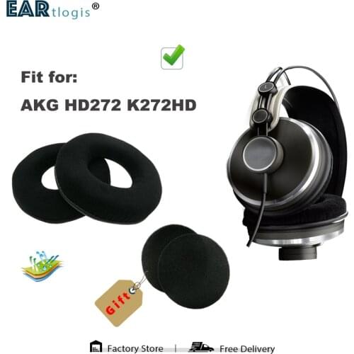 Replacement Ear Pads for AKG HD272 K272HD HD 272 K 272 HD Headset Parts Leather Cushion Velvet Earmuff Earphone Sleeve Cover