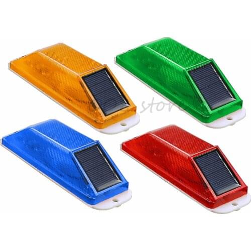 Solar LED traffic warning light Indicator light Strobe light for building crash barrier at night Lamp small Flashing Light