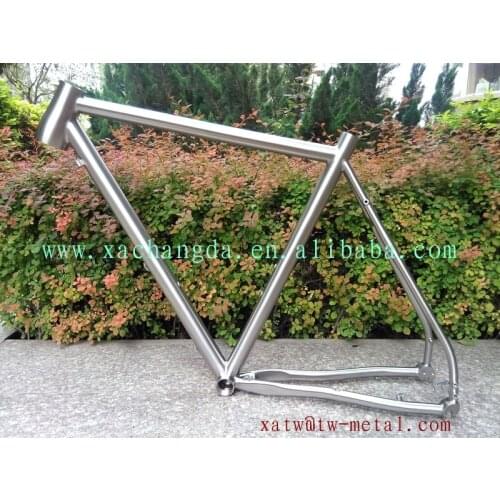 Titanium mtb bike frame with PM disc brake