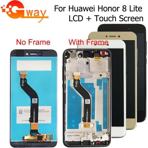 5.2 inch For Huawei Honor 8 lite LCD Display PRA-TL10 PRA LX1 LX3 Touch Screen Digitizer Assembly Frame With Free Tools