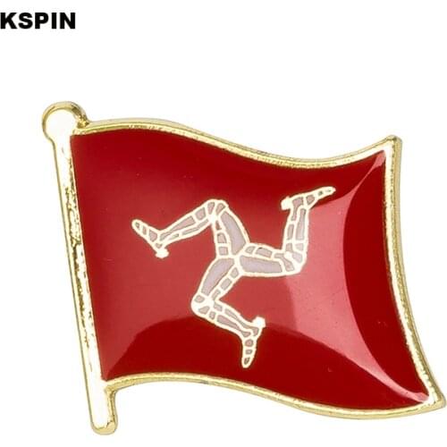 Isle of Man flag pin lapel pin badge Brooch Icons 1PC KS-0090