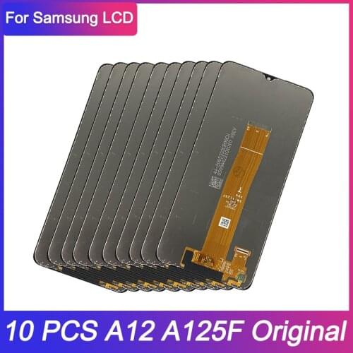 10 PCS Wholesale For Samsung Galaxy A12 A125F A125F/DS LCD Touch Screen Digitizer Assembly For Samsung A12 LCD Screen