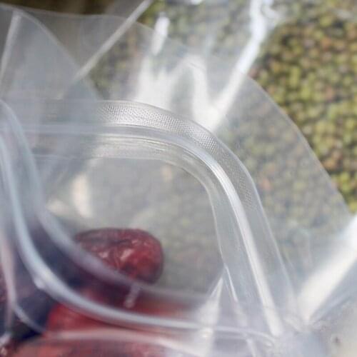 10X20+6CM eight side sealing bag sealing transparent packaging bag food bag red dates wolfberry tea