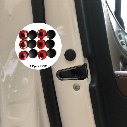 12pcs Car Door Lock Screw Cover For Toyota C-HR Matrix Mirai FUN WAY AURIS JPN Taxi AVALON Century Rush Fortuner Harrier SEQUOIA