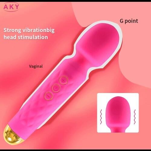 16 Speeds Powerful Vibrator Sex Toys for Woman AV Magic Wand Vibrators Clitoris Stimulator Masturbator Dildo Sex Toy Adult BQ106
