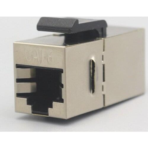 20PCS RJ45 Keystone Jack Cat6 Shielded Modular Coupler With Latch 8P8C Connectors Ethernet LAN Network Cable Extender Adapter