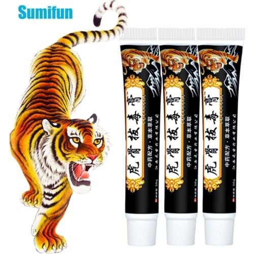 3pcs Black Tiger Balm Analgesic Cream Rheumatoid Arthritis Joint Back Pain Relief Ointment Chinese Herbal Medical Plaster D2930