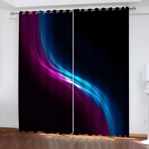 Photo 3D Curtains for Living Room Window black curtains 3D Window Curtains For Living Room Bedroom