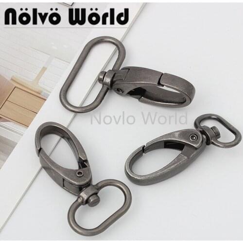 5-20-100 pieces 3 size 17mm 20mm 32mm metal old silver retro style snap hook clasp clip for purse woman handbag accessories